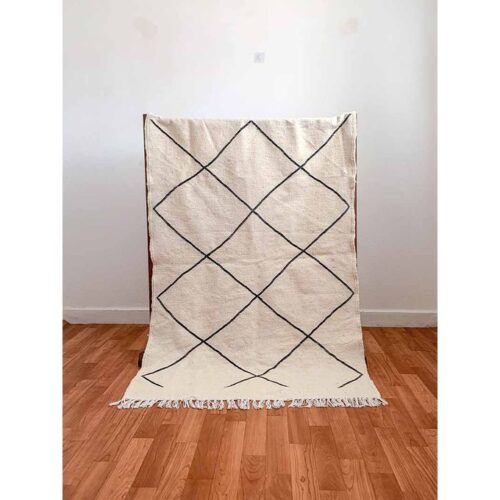 Tapis Berbère Marocain Fait Main – 100% Laine Pure,Pièce Unique  | Wiloria – Image 4