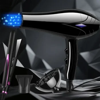 Ensemble Sèche-Cheveux + Lisseur Professionnel 1200W | Prise Européenne – Livraison Gratuite