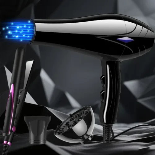 Ensemble Sèche-Cheveux + Lisseur Professionnel 1200W | Prise Européenne – Livraison Gratuite