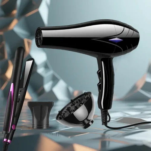 Ensemble Sèche-Cheveux + Lisseur Professionnel 1200W | Prise Européenne – Livraison Gratuite – Image 5