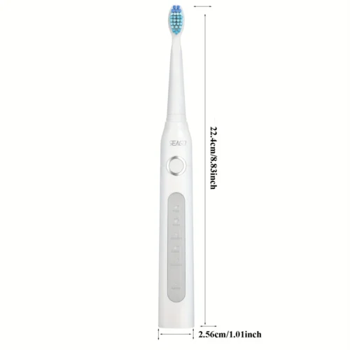 Brosse Électrique Blanche Seago | 40 000 Mouvements/min, 8 Têtes, Recharge USB, Étanche IPX7 – Livraison Gratuite à Domicile – Image 4