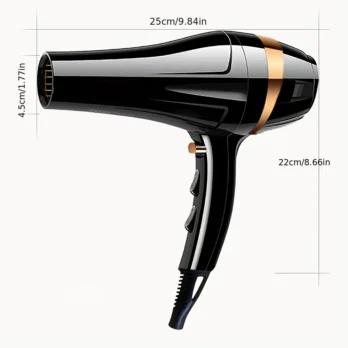 Sèche-Cheveux Professionnel 2000W Air Chaud & Froid | Avec Diffuseur & Buse – Salon & Maison – Livraison Gratuite