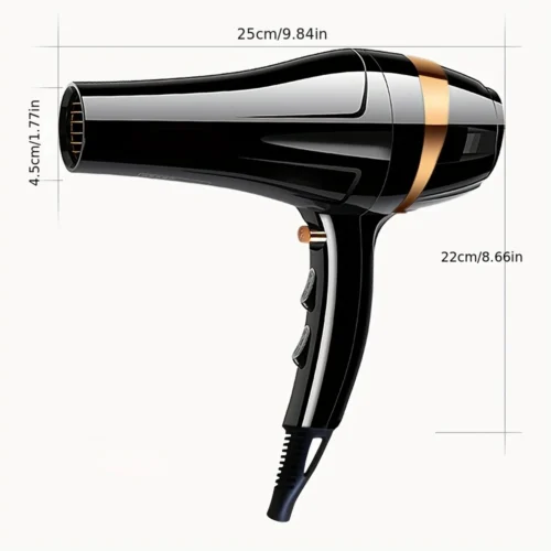 Sèche-Cheveux Professionnel 2000W Air Chaud & Froid | Avec Diffuseur & Buse – Salon & Maison – Livraison Gratuite – Image 2