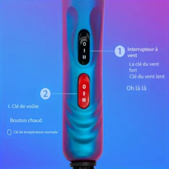 AI BAO 8898 Sèche-Cheveux Professionnel 2200W | Haute Capacité 2,4L–3L + Accessoires – Idéal Salon & Maison – Livraison Gratuite