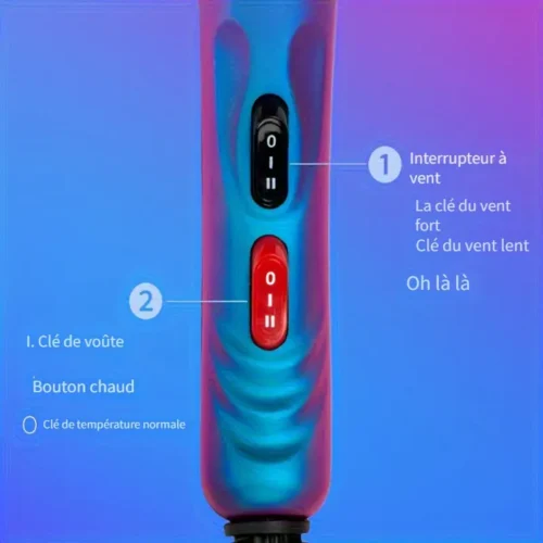 AI BAO 8898 Sèche-Cheveux Professionnel 2200W | Haute Capacité 2,4L–3L + Accessoires – Idéal Salon & Maison – Livraison Gratuite – Image 2