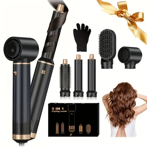 Styliste Capillaire 5 en 1 – Sèche-Cheveux Ionique, Brosse & Boucleuse Automatique | Wiloria – Image 2