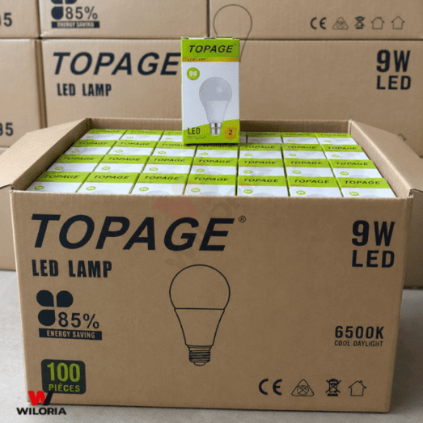 Topage-Lampe Led Light 9W Filetage,Box de 100 Ampoules| Wiloria – Image 5