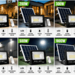 Projecteur Solaire Multifonction avec Eclairage gratuit et à vie