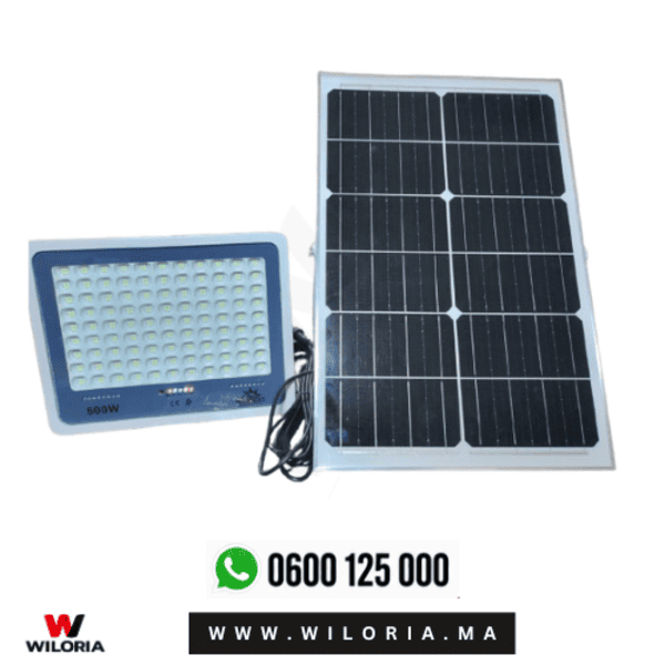 Projecteur Solaire WARDIERE 300W – Éclairage Extérieur Puissant avec Garantie