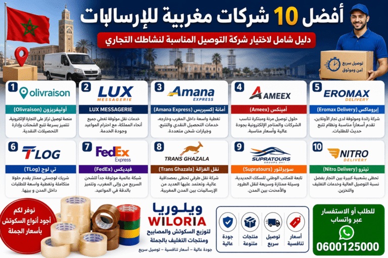 Lire la suite à propos de l’article أفضل 10 شركات التوصيل في المغرب: الدليل الشامل للتجار وأصحاب المتاجر الإلكترونية
