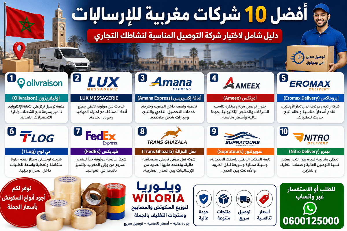 Lire la suite à propos de l’article أفضل 10 شركات التوصيل في المغرب: الدليل الشامل للتجار وأصحاب المتاجر الإلكترونية