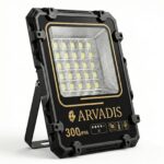 بروجيكتور شمسي 300 واط حقيقي Arvadis – إنارة قوية واقتصادية مع ضمان 3 سنوات